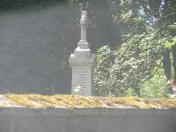 Top of left side of Escomb War Memorial January 2017